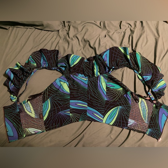 TRASHY DIVA Hollywood Top DECO PEACOCK - Picture 3 of 5